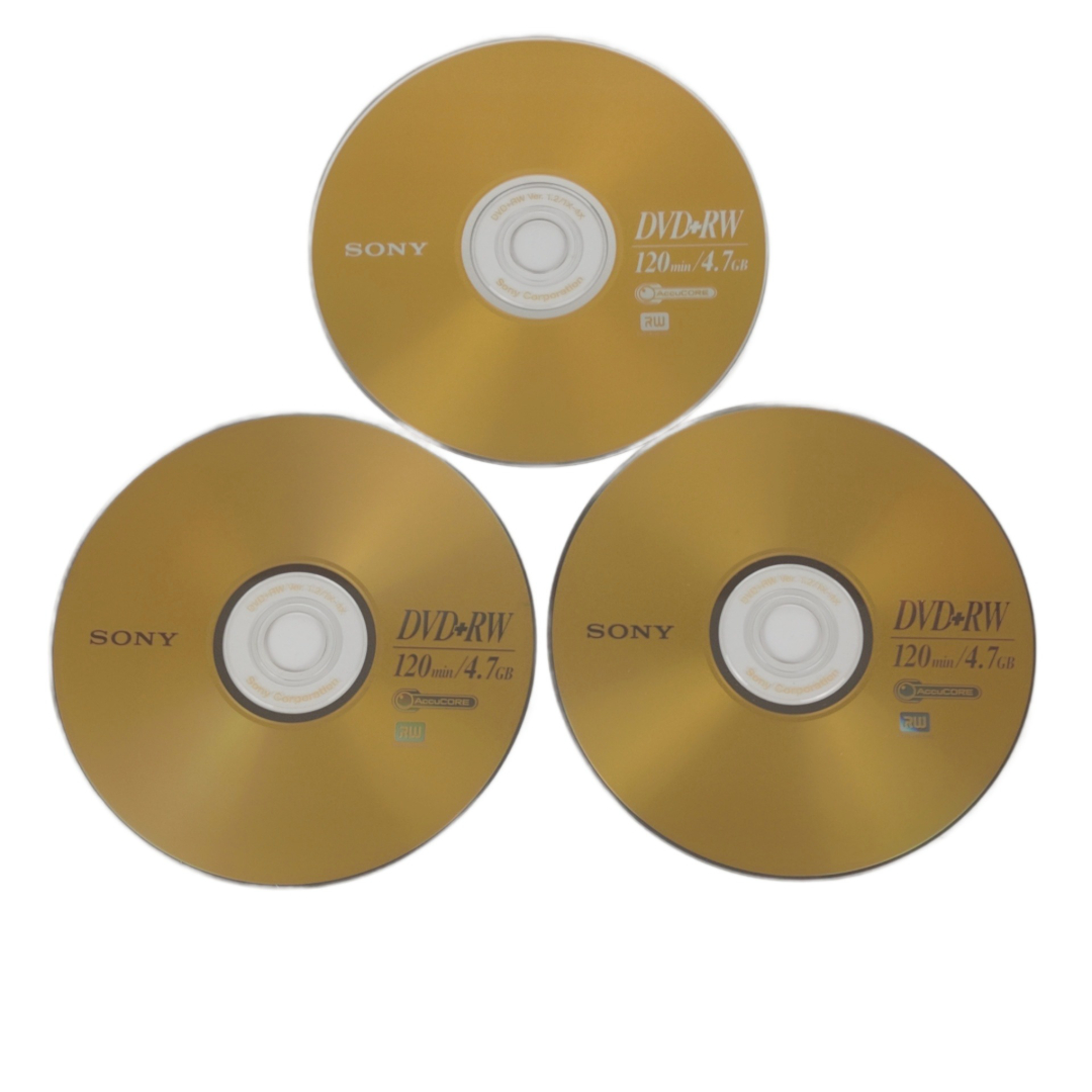 Pack 3 Discos DVD+RW Sony 4.7GB