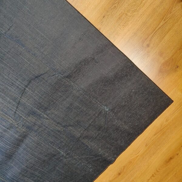 (180x160cm) Tapete Cinza Escuro - Pelo Curto e Base Antiderrapante