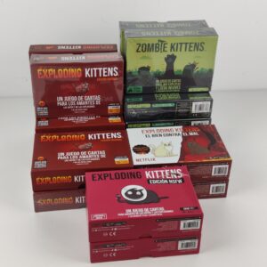 (x15) Lote de Jogos de Cartas Exploding Kittens / Zombie Kittens em Espanhol