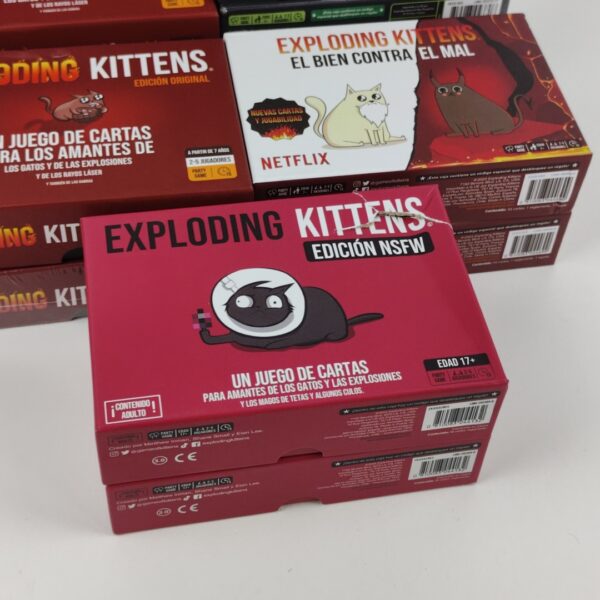 (x15) Lote de Jogos de Cartas Exploding Kittens / Zombie Kittens em Espanhol